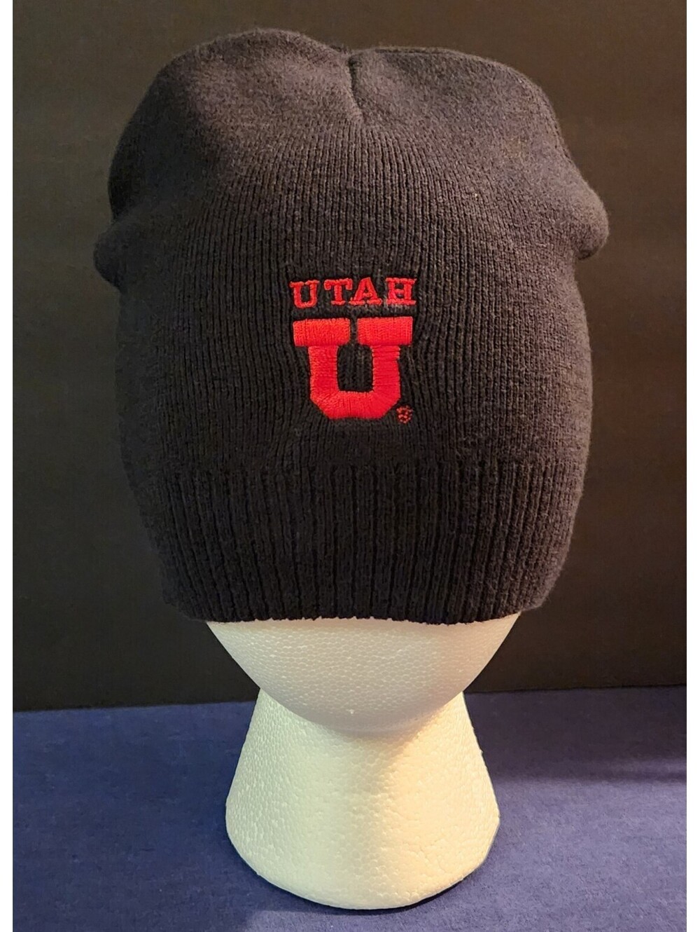 Utah Utes Beanie Hat Black Winter Knit Cap | Port Authority One Size NCAA Gear